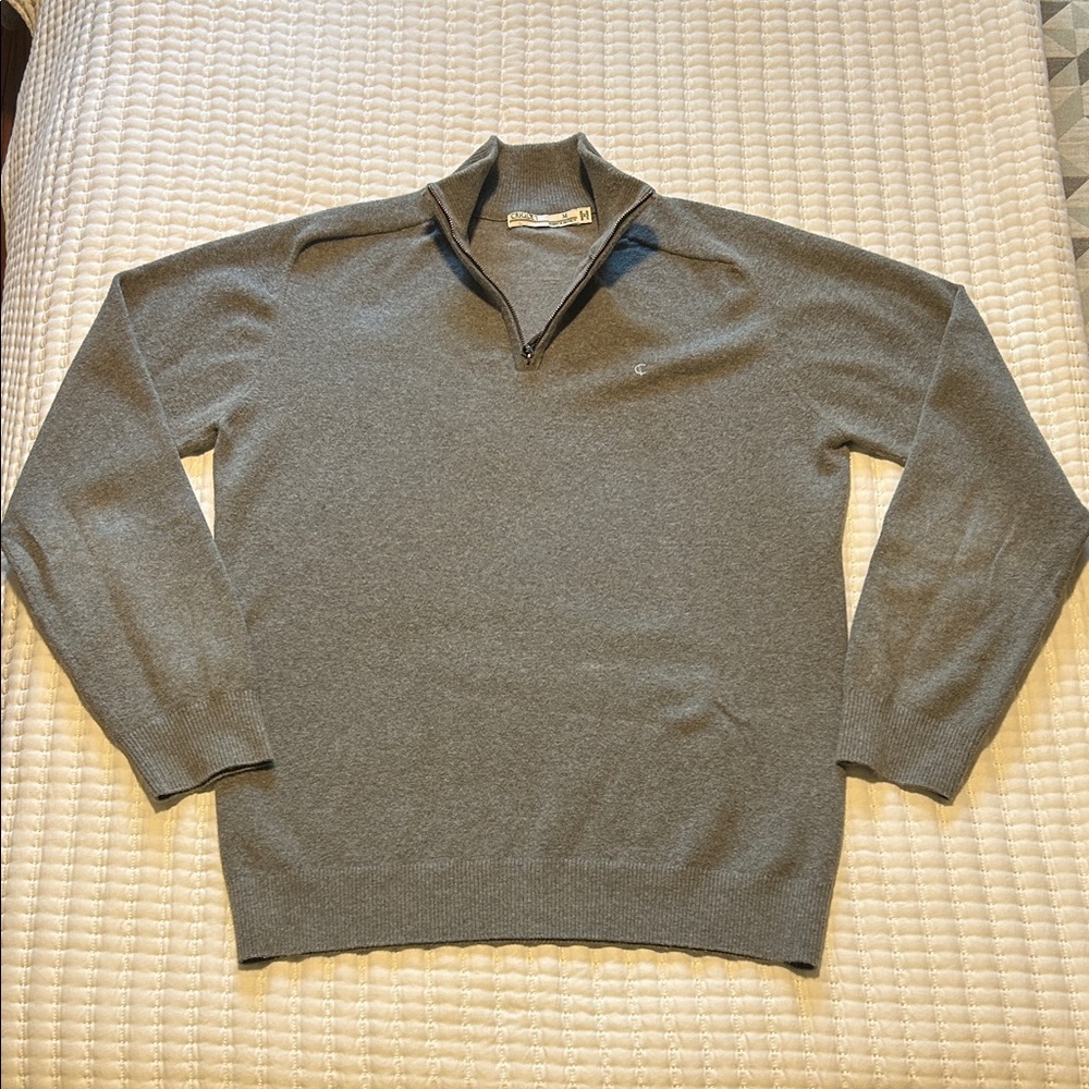 Criquet Charcoal Medium Grey Zip-Up Sweater